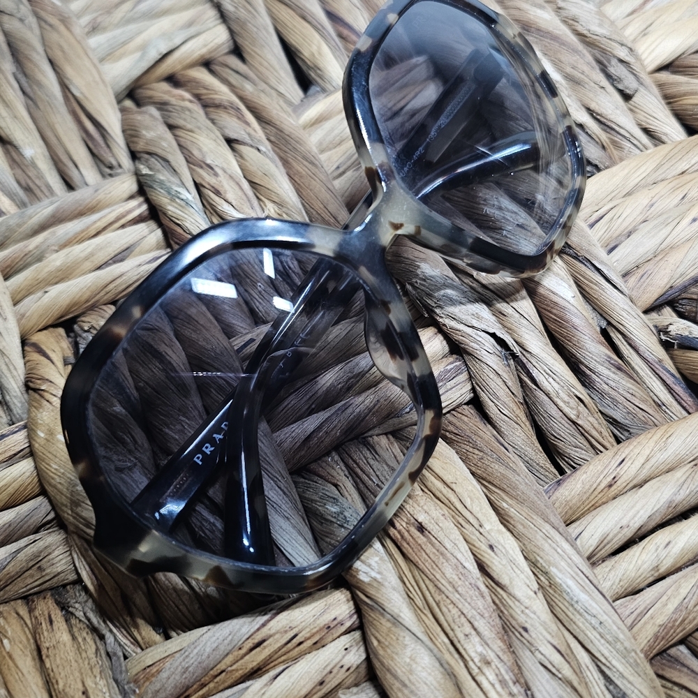 Prada Women's Black Tortoise SunglassesPRADA SOFT POP 06S Geometric Sunglasses B